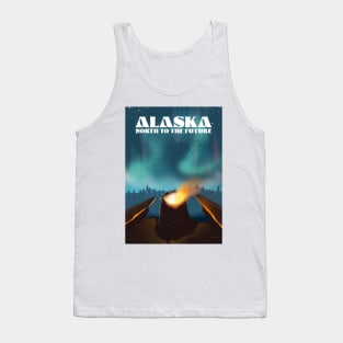 Alaska ,North to the future travel poster. Tank Top